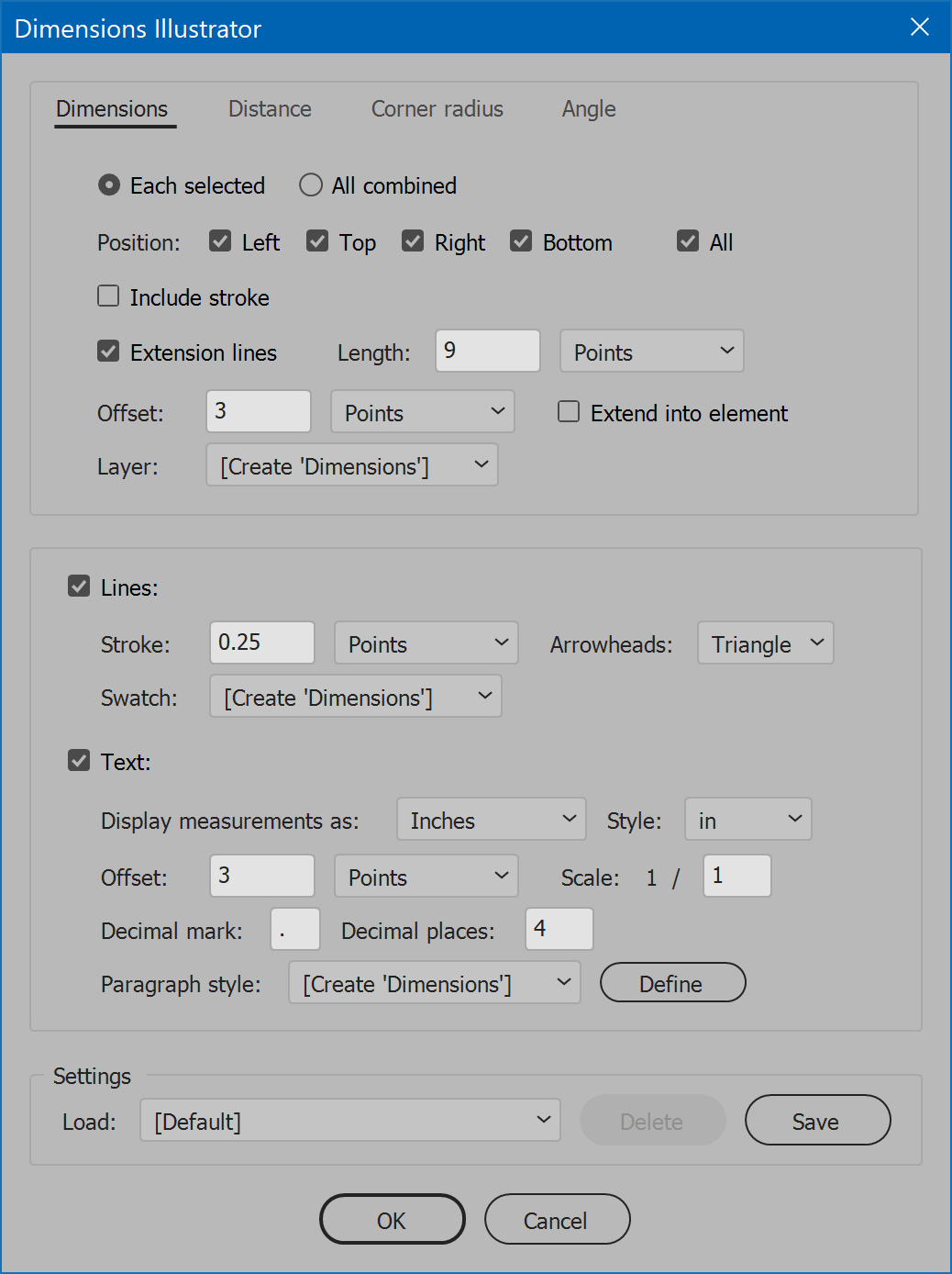 dimensions powerscript for adobe illustrator download