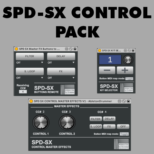 SPD SX Control for Ableton Live / 3 Max for Live devices bundle