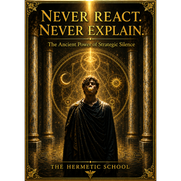 Never React. Never Explain: The Ancient Power of Strategic Silence cover