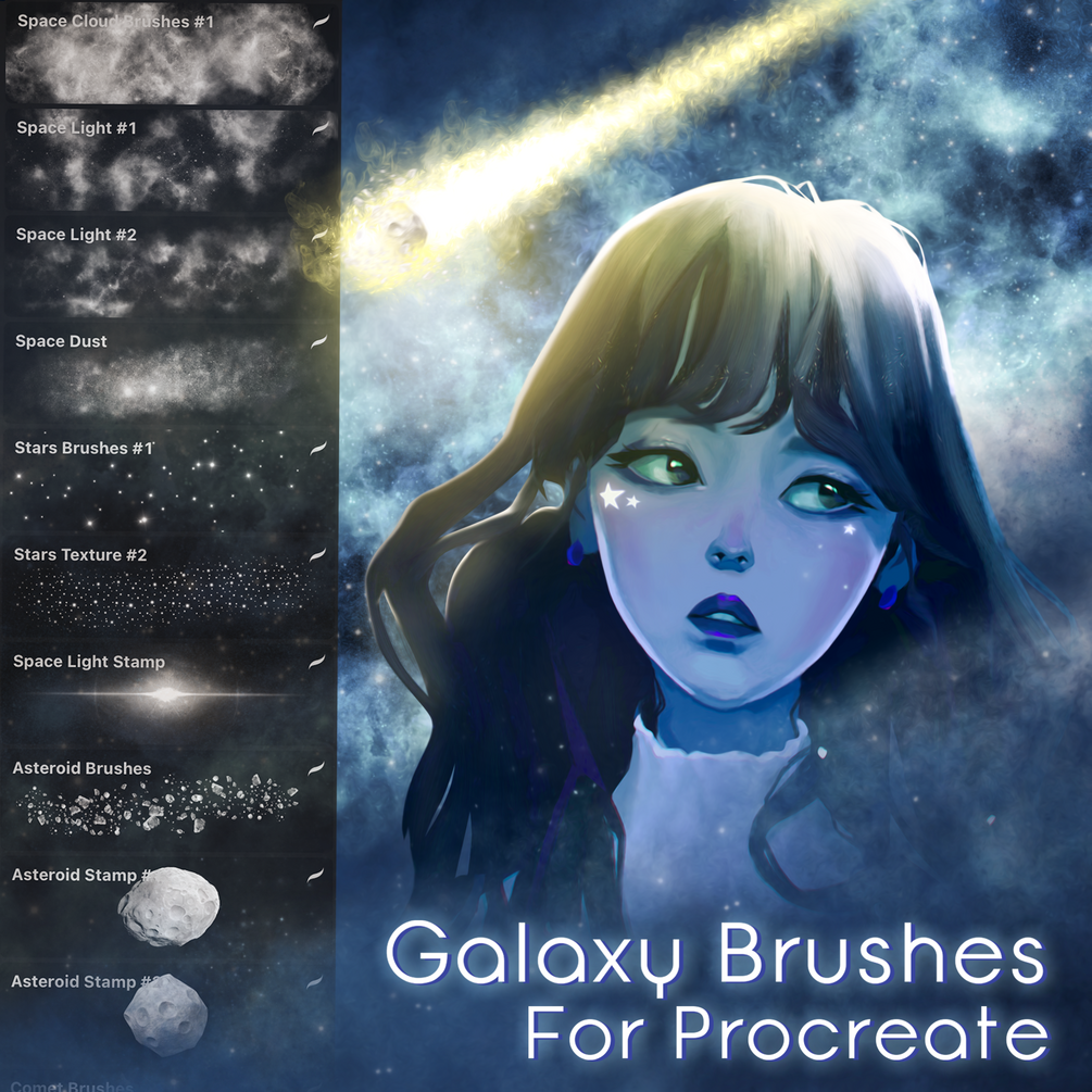 Galaxy Brush Set for Procreate by Di