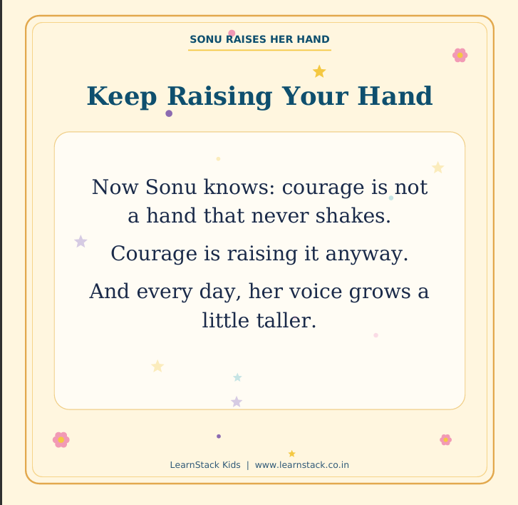 Sonu Raises Her Hand – A Picture Book About Courage and Confidence preview image 10
