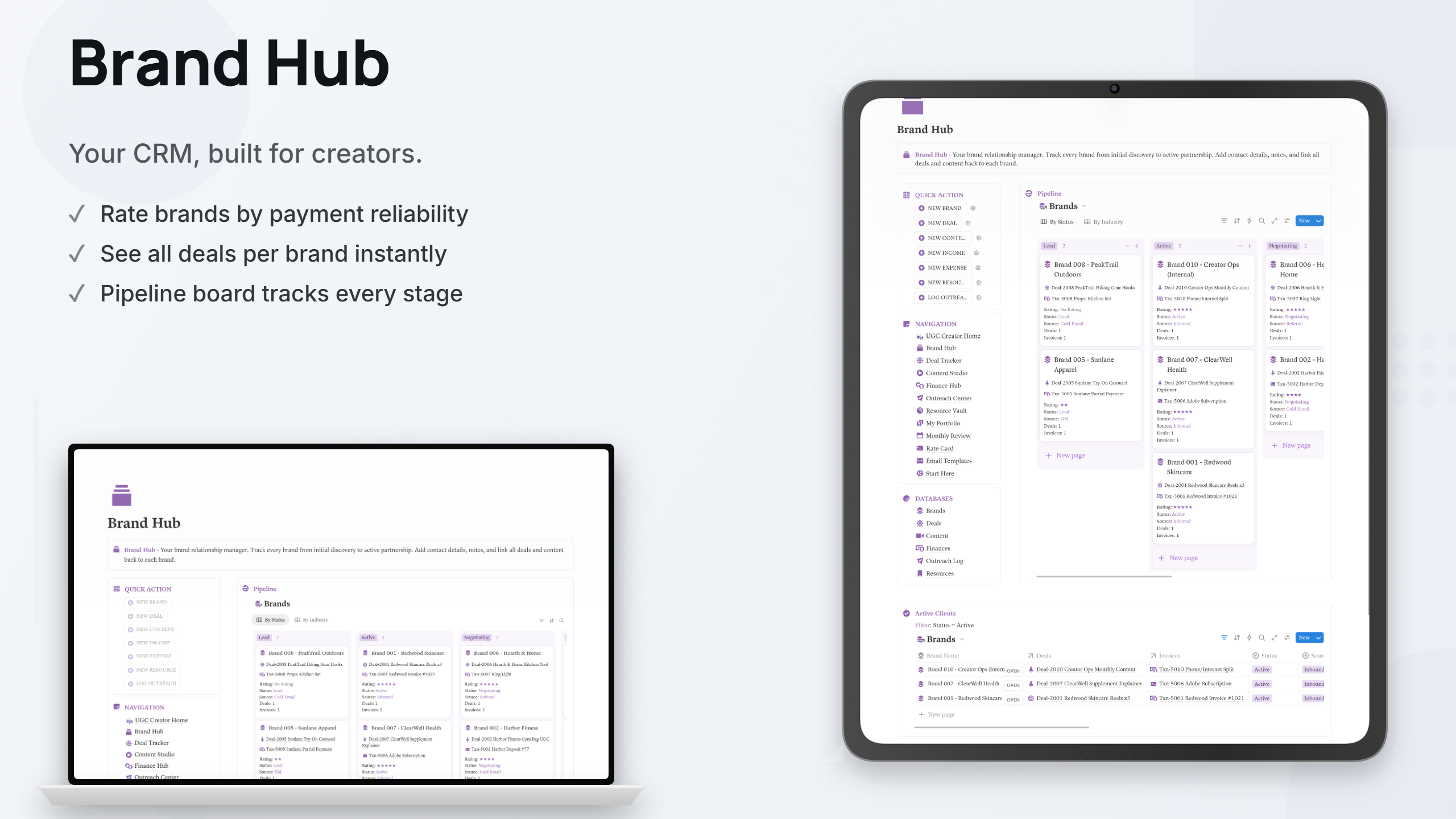 UGC Creator OS - Briefs, Brands & Invoicing - view 3