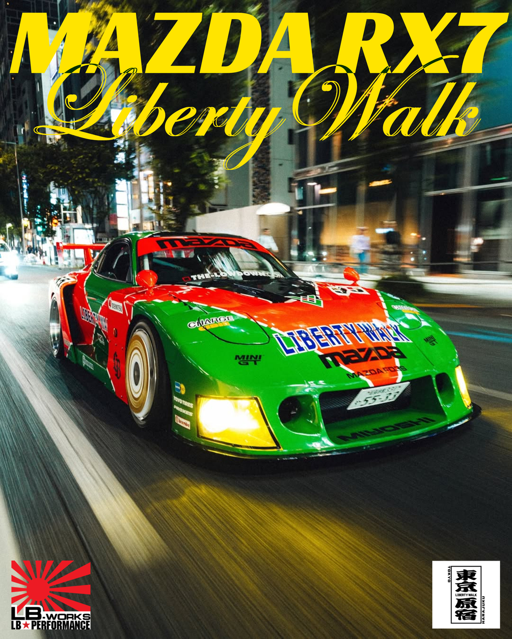 Mazda RX-7 LBWK Poster