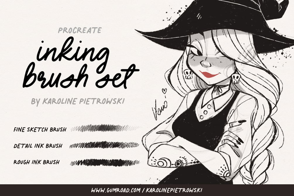 Karoline's Inking Brush Set for Procreate