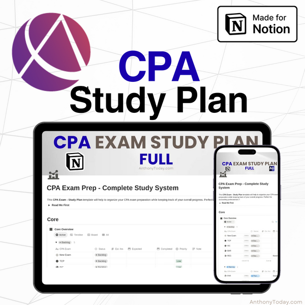 CPA Exam Study Plan