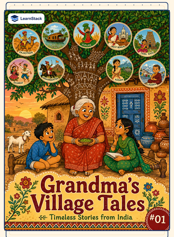 Grandma’s Village Tales — 10 Timeless Stories from India for Kids preview image 1