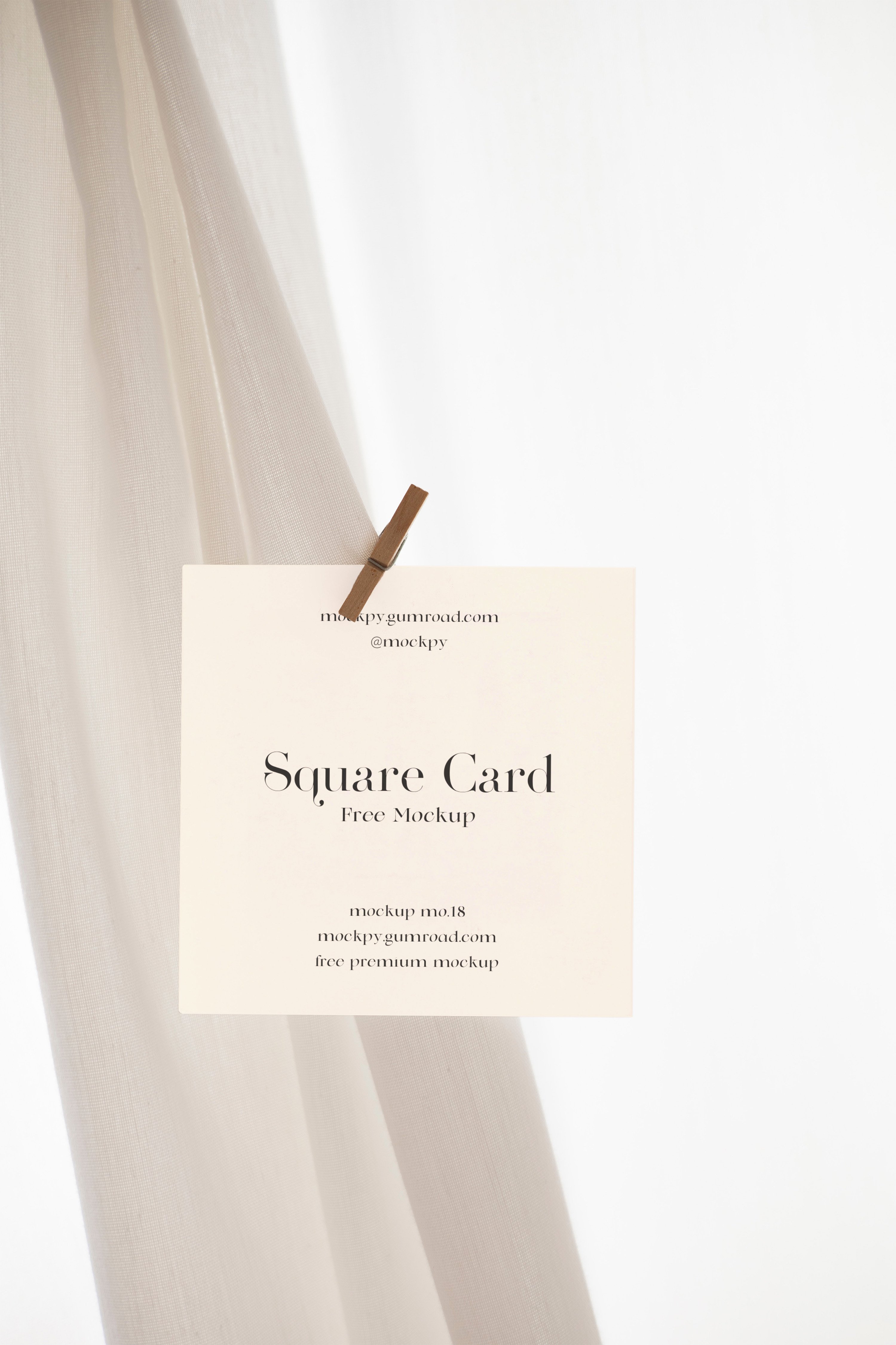 Free Square Card Mockup Mo.18