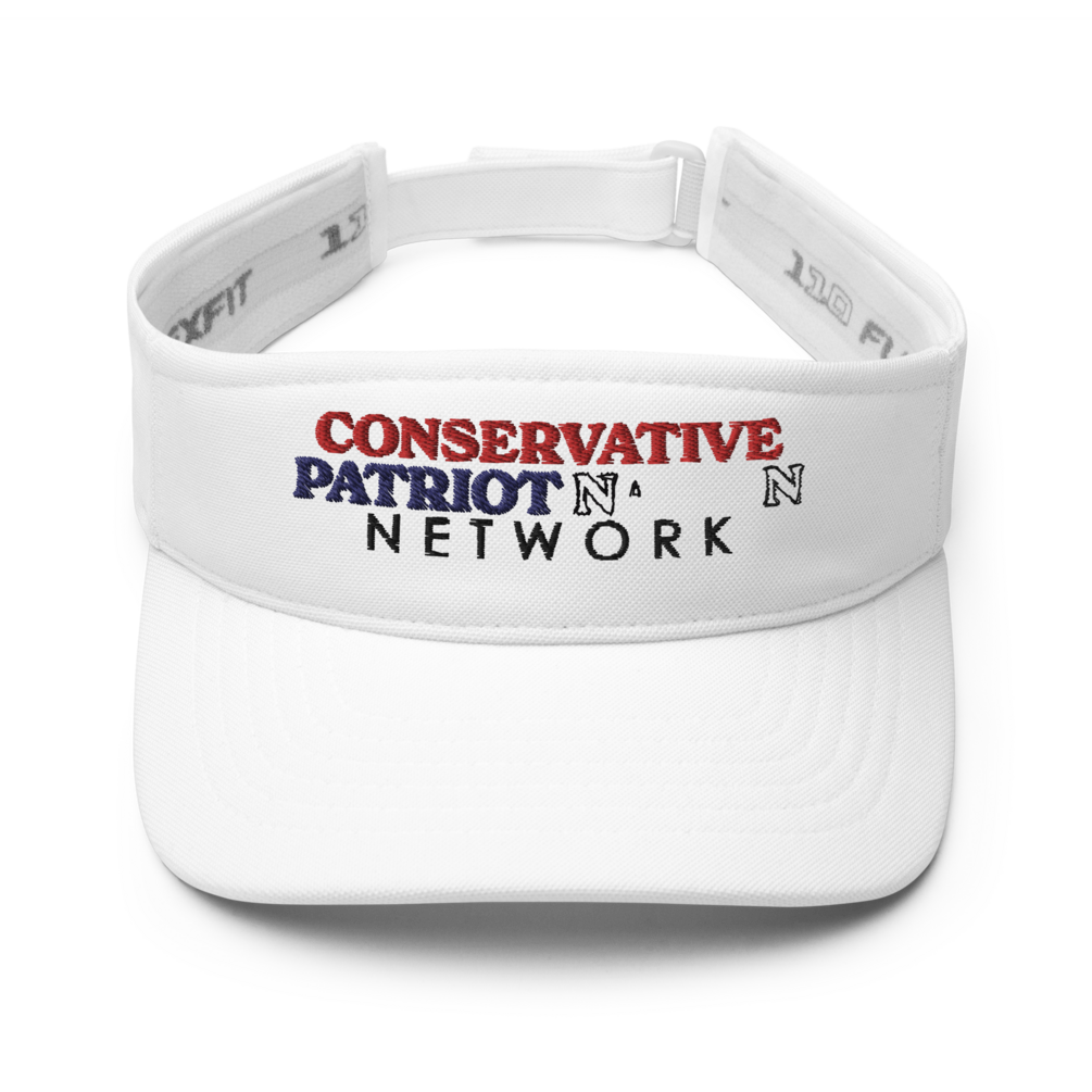CPN White Embroidered Sun Visor