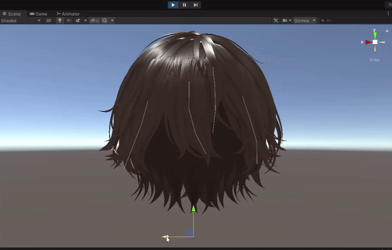 Short Fluffy Hair (FREE VRChat Asset)