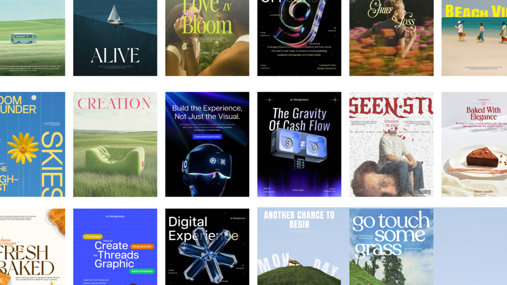 20 Aesthetic Poster Templates Complete Editable 