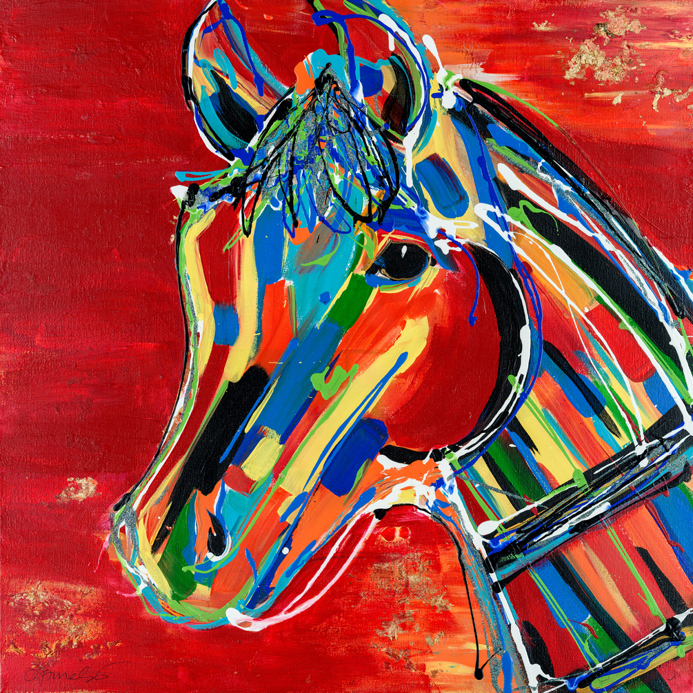 Custom horse painting