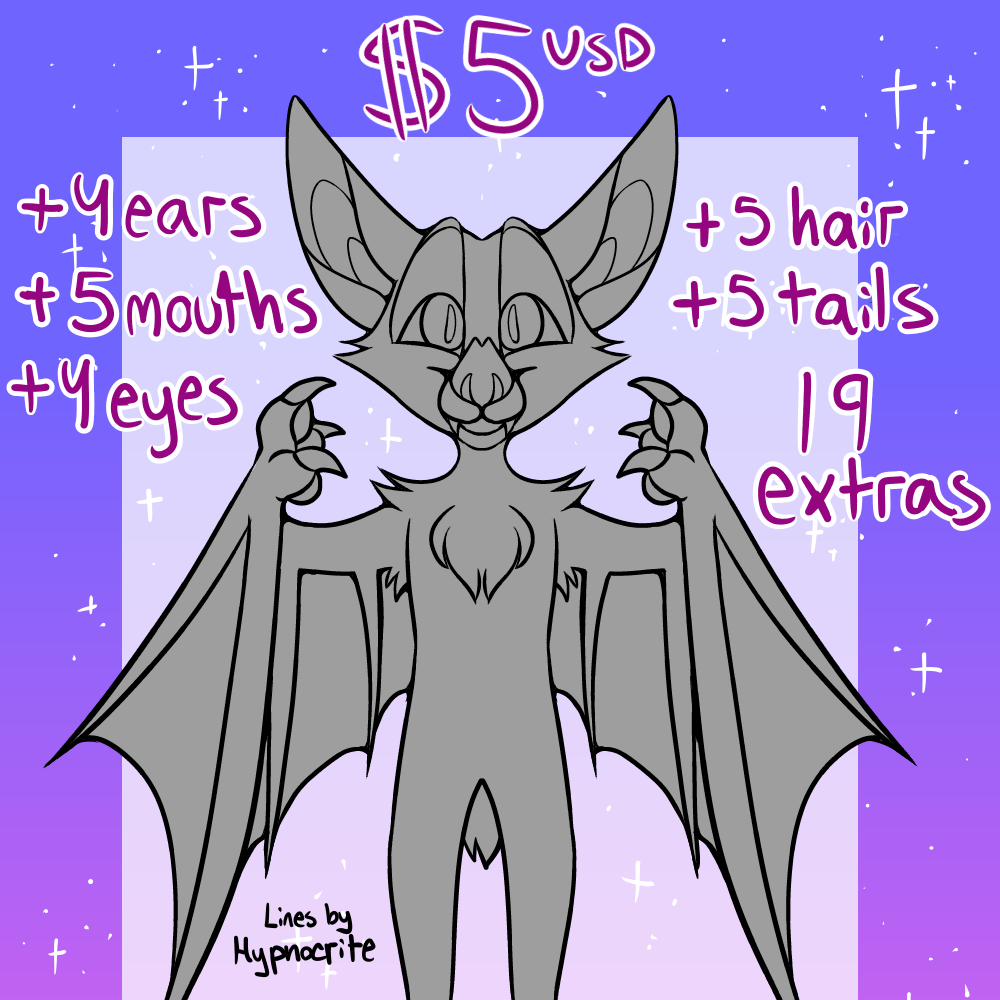 Anthro Bat Base 6078