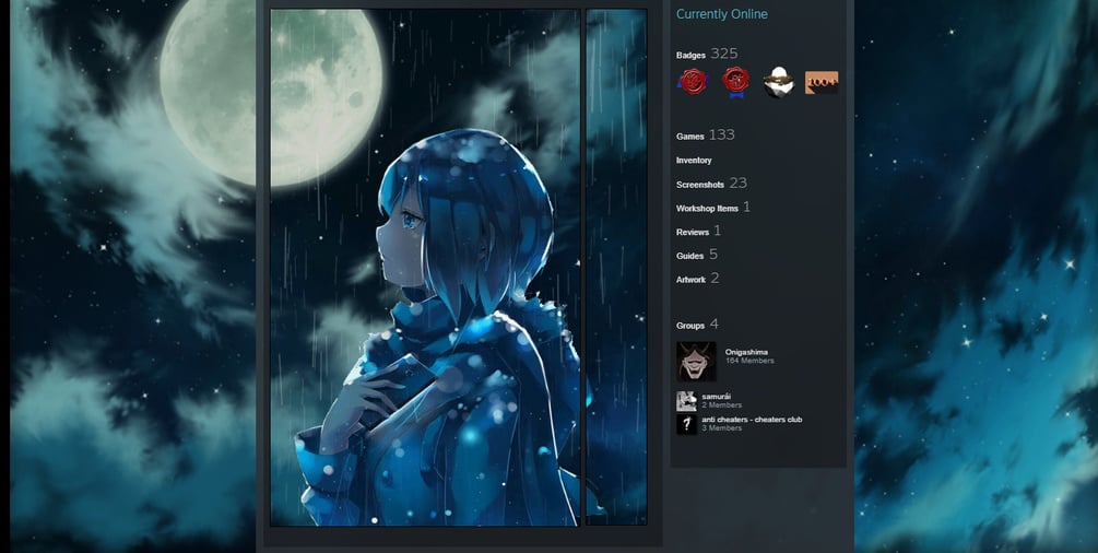 Steam Community :: :: dark anime girl art