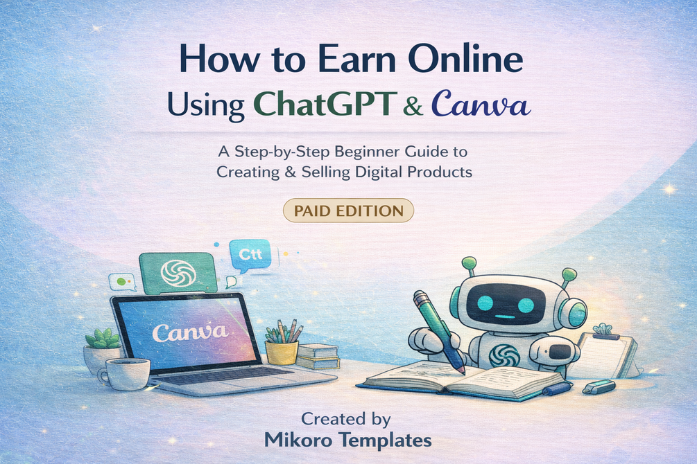 How to Earn Online Using ChatGPT & Canva – Paid Edition