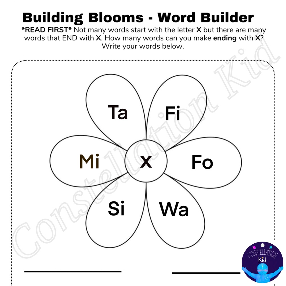 building-blooms-letter-x