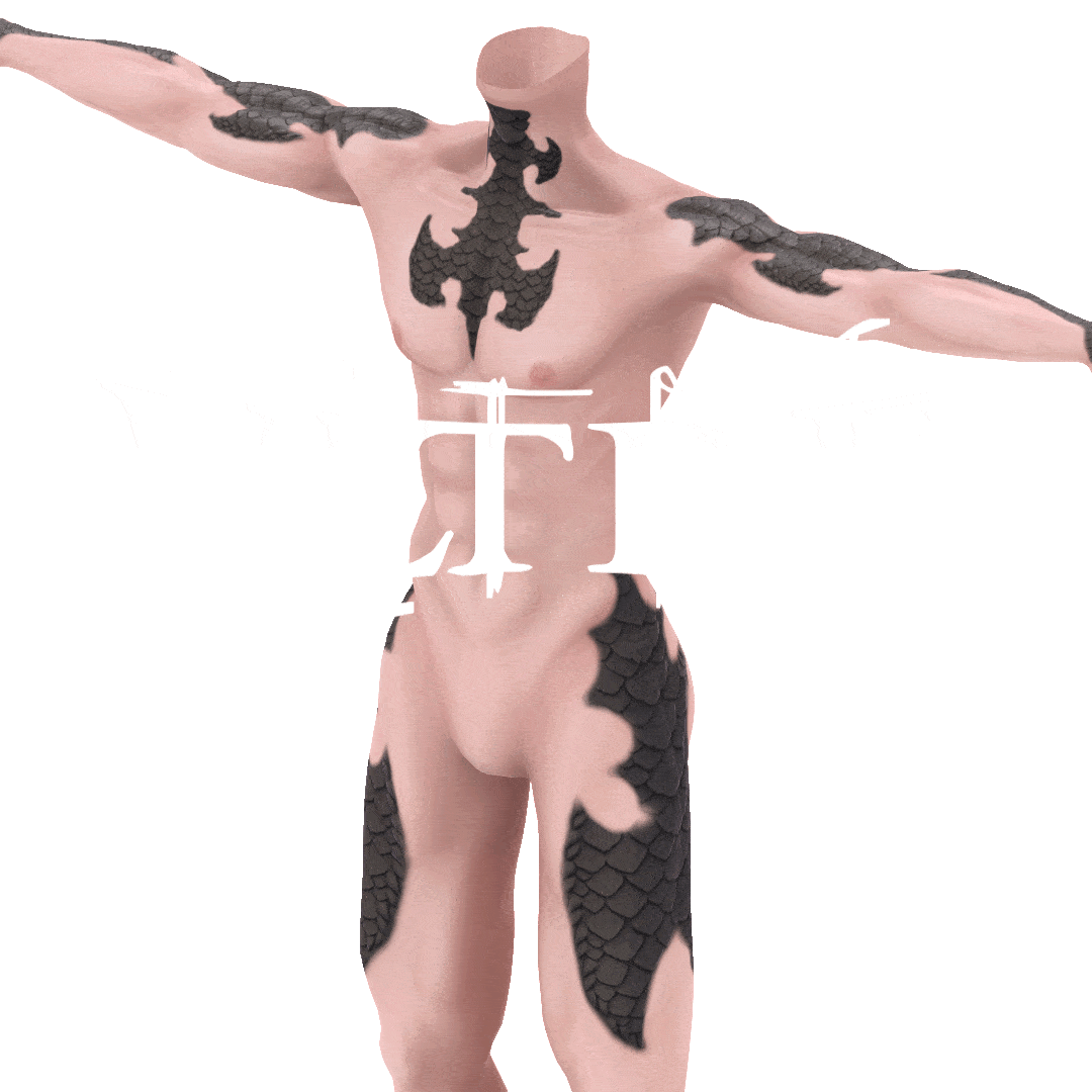 Island scales - 4k AKII BASE Scales tattoos