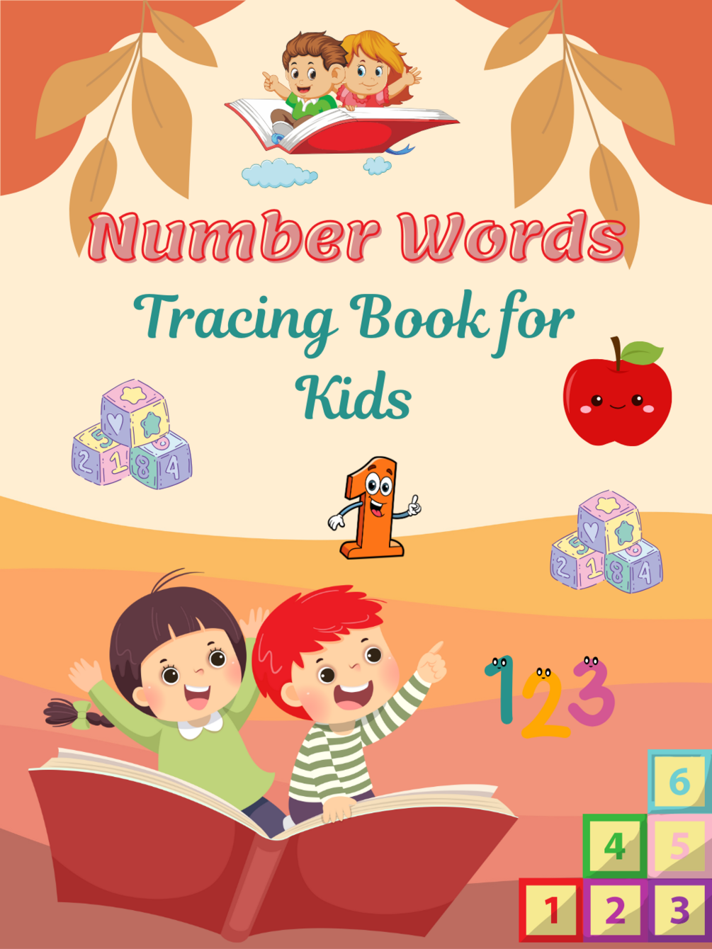 Number Words Tracing Book for Kids Learn to Trace and Write Number