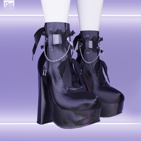 Red Ankle Boots | VRchat Assets