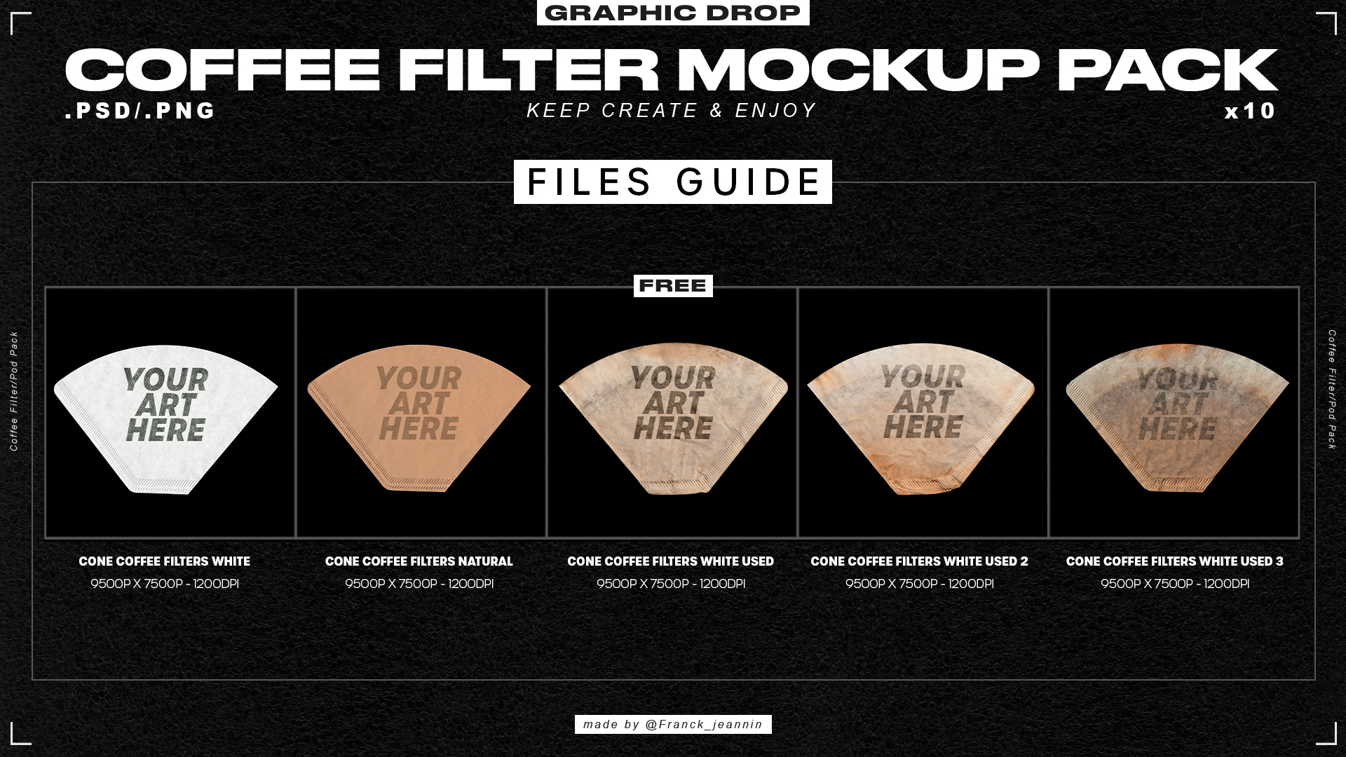 Coffe Filters & Pods Mockup Pack