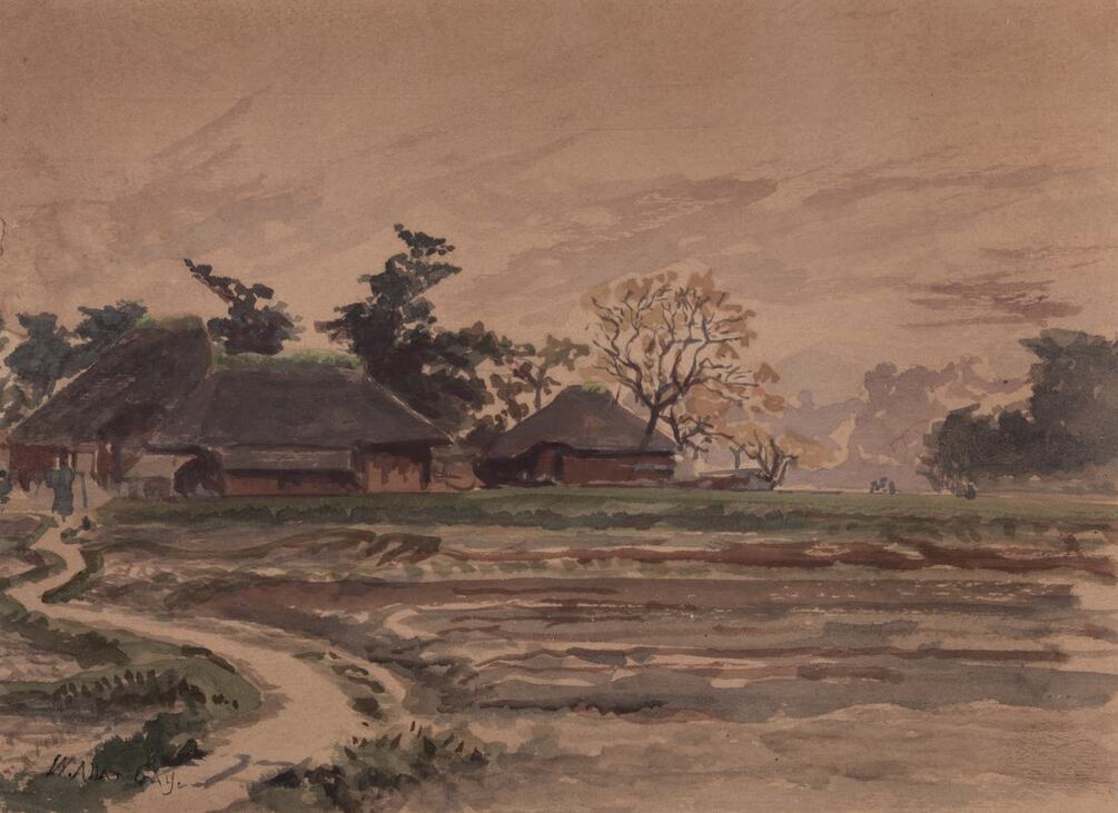 Landscape with Houses by Winckworth Allan Gay