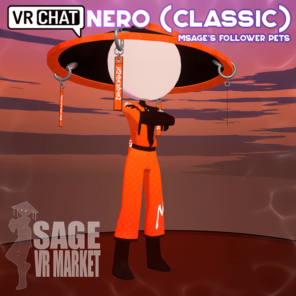[VRChat Pets] Nero (Classic) - Follower Pets [SUPER Limited Item]