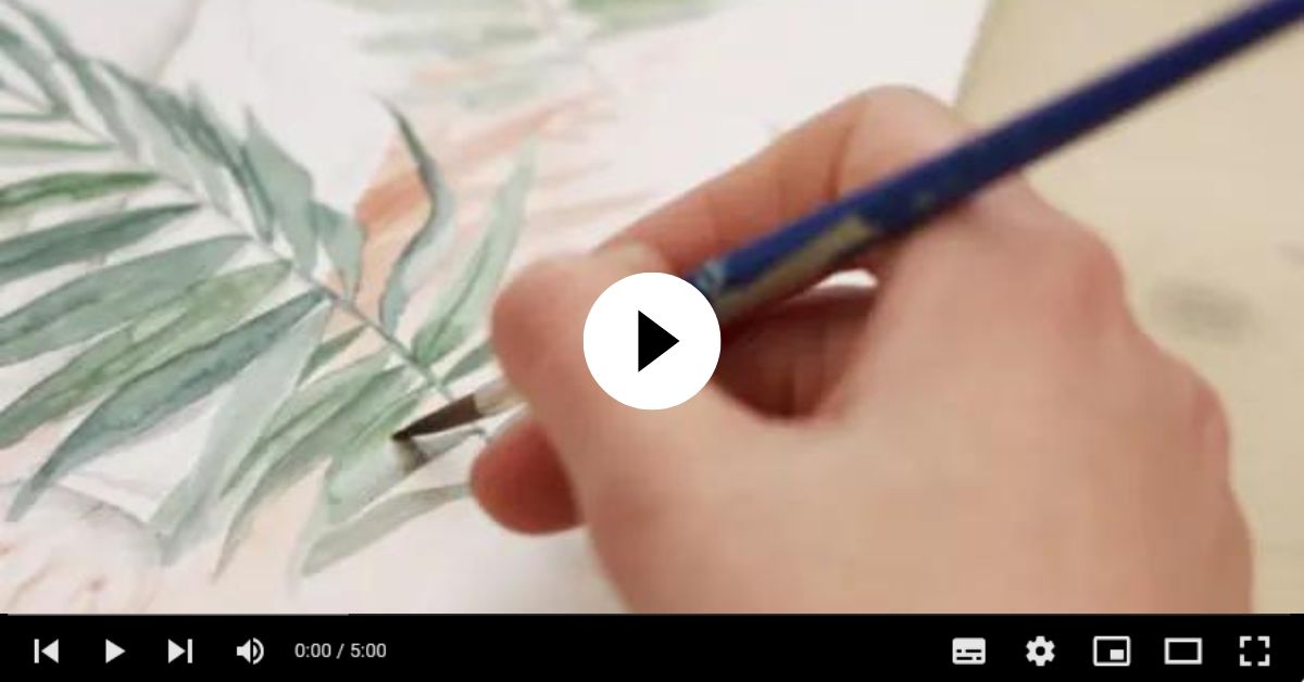 Watercolor Tutorial How to Paint with Watercolor Brushes and Pencils
