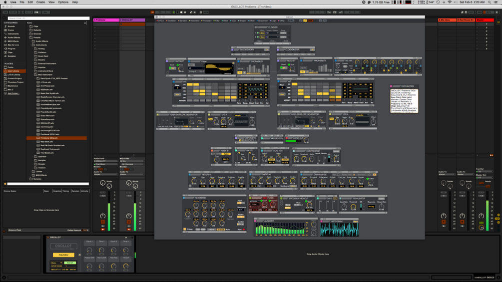 OSCiLLOT Problems Random Drum-Machine Ratchet(s)
