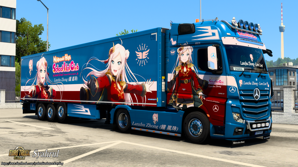 [ETS2] Lanzhu Zhong | Love Live! [Combo Skin] by Syahrul Itasha Truckstyling 痛トラック