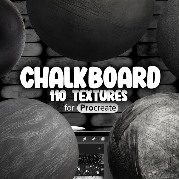 110 Procreate Chalkboard Textures Collection by ProCreativeBreeze