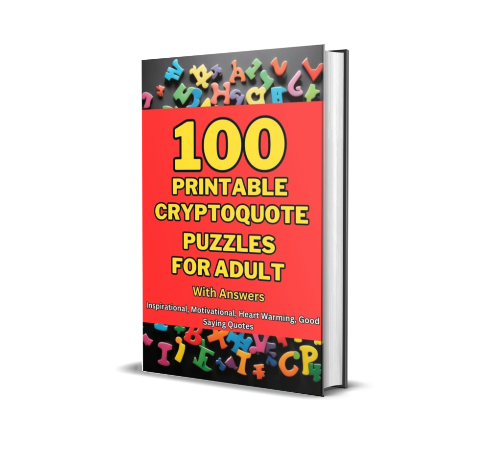 100 Printable Cryptoquote Puzzles