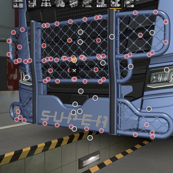 [bull bar tuning part] Scania NG hypro bullbar with SUPER SIGN by WC007 D3SIGN