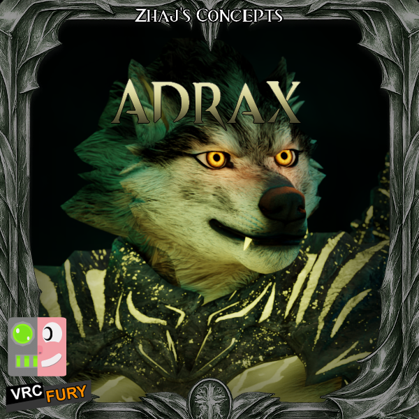 Adrax The Wolf - VRChat Avatar - (Male)