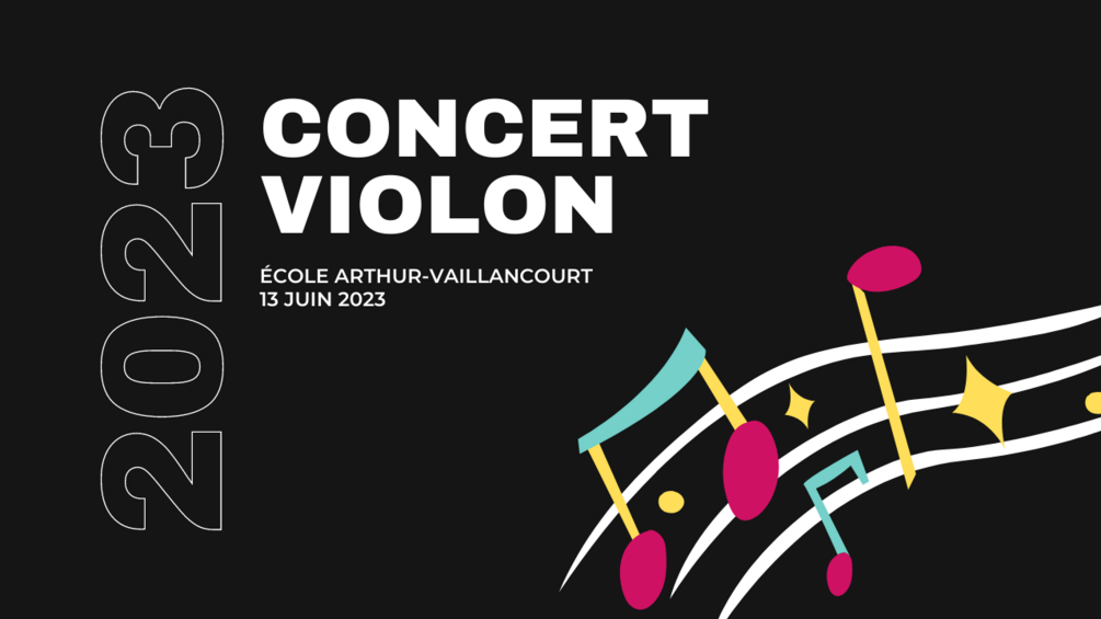 Concert violon juin 2023