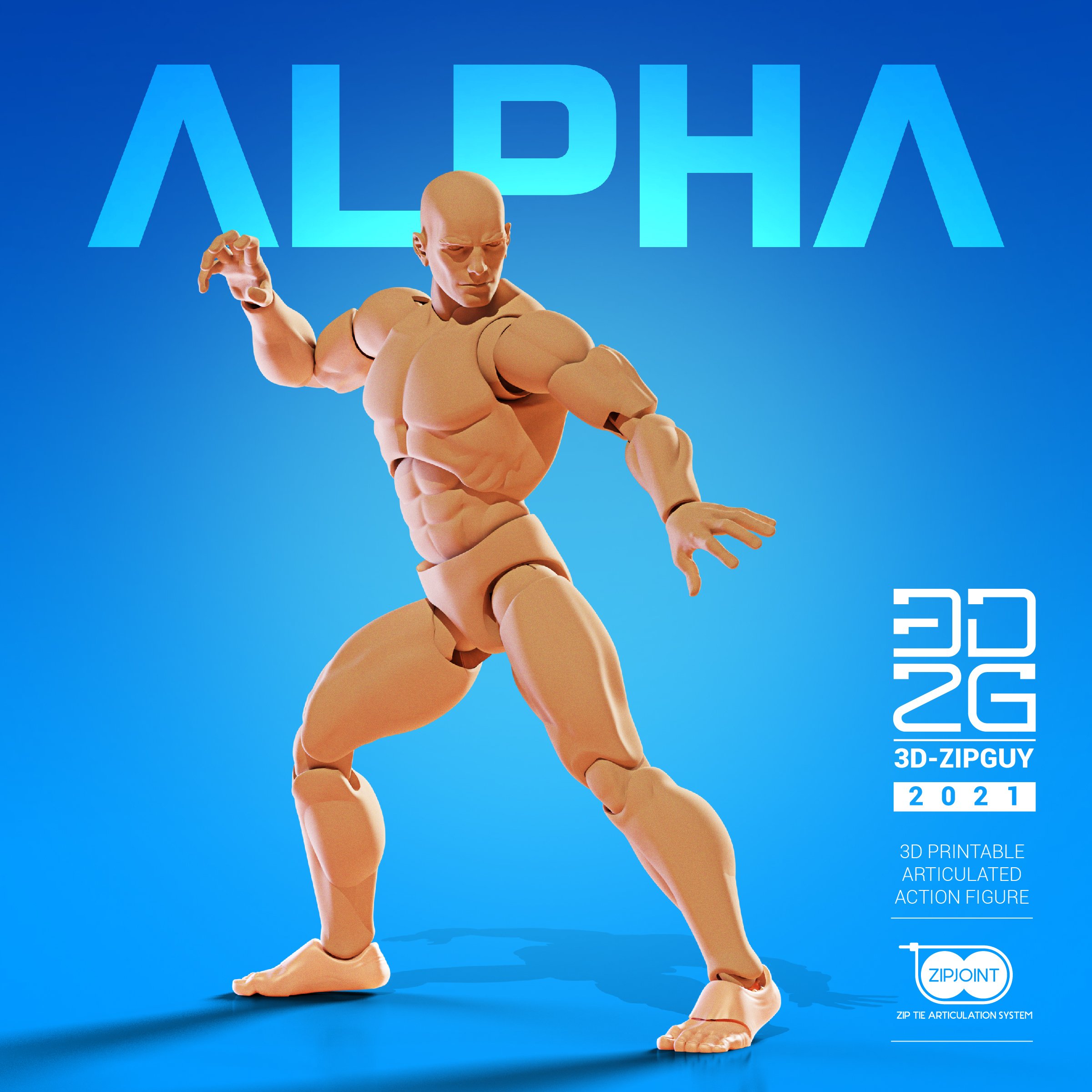 ZIPGUY ALPHA ZIP-TIE ACTION FIGURE