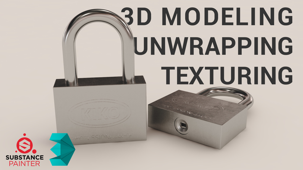 3d Lock Model (3ds Max File, FBX & Substance Painter Project File Included)