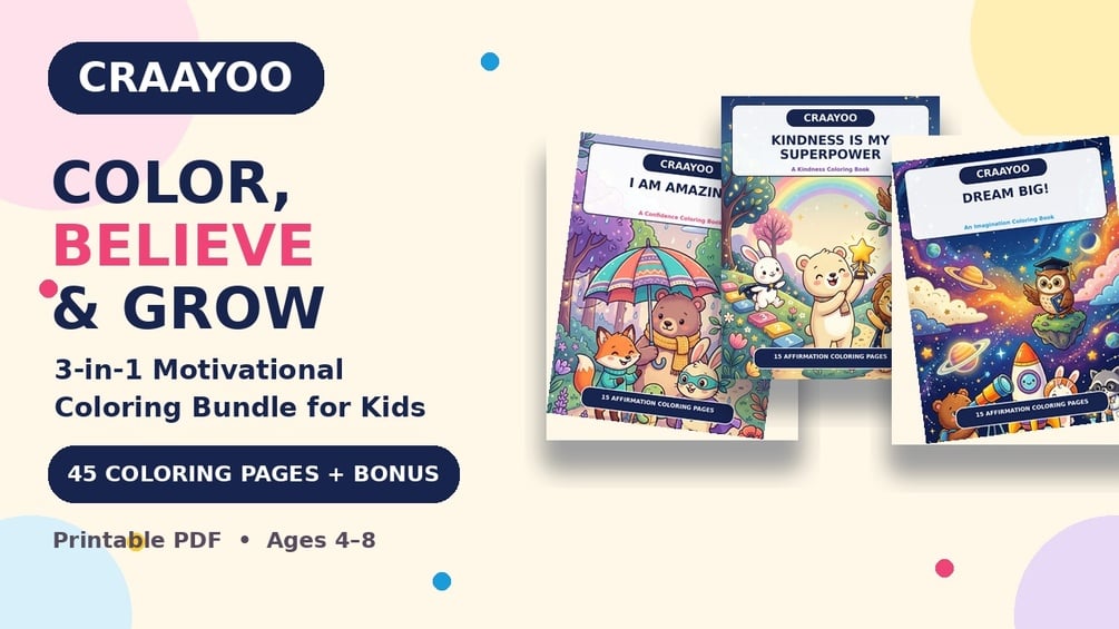 CRAAYOO Color Believe and Grow printable bundle
