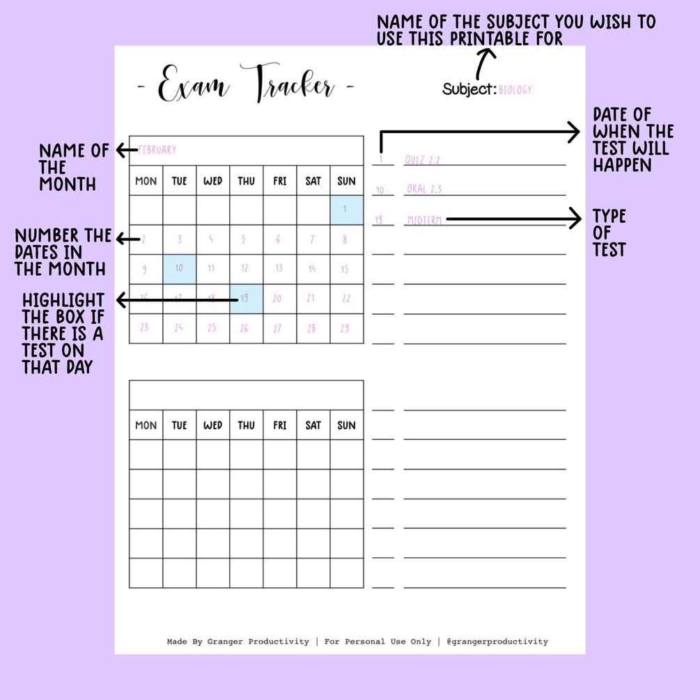 Fillable Weekly Planner, Student Agenda