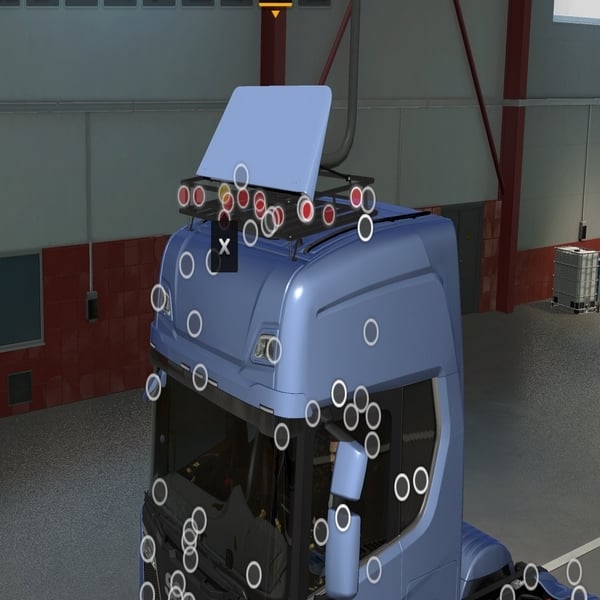 **[addon] Extra spoiler for Scania NG roof rack by WC007 D3SIGN