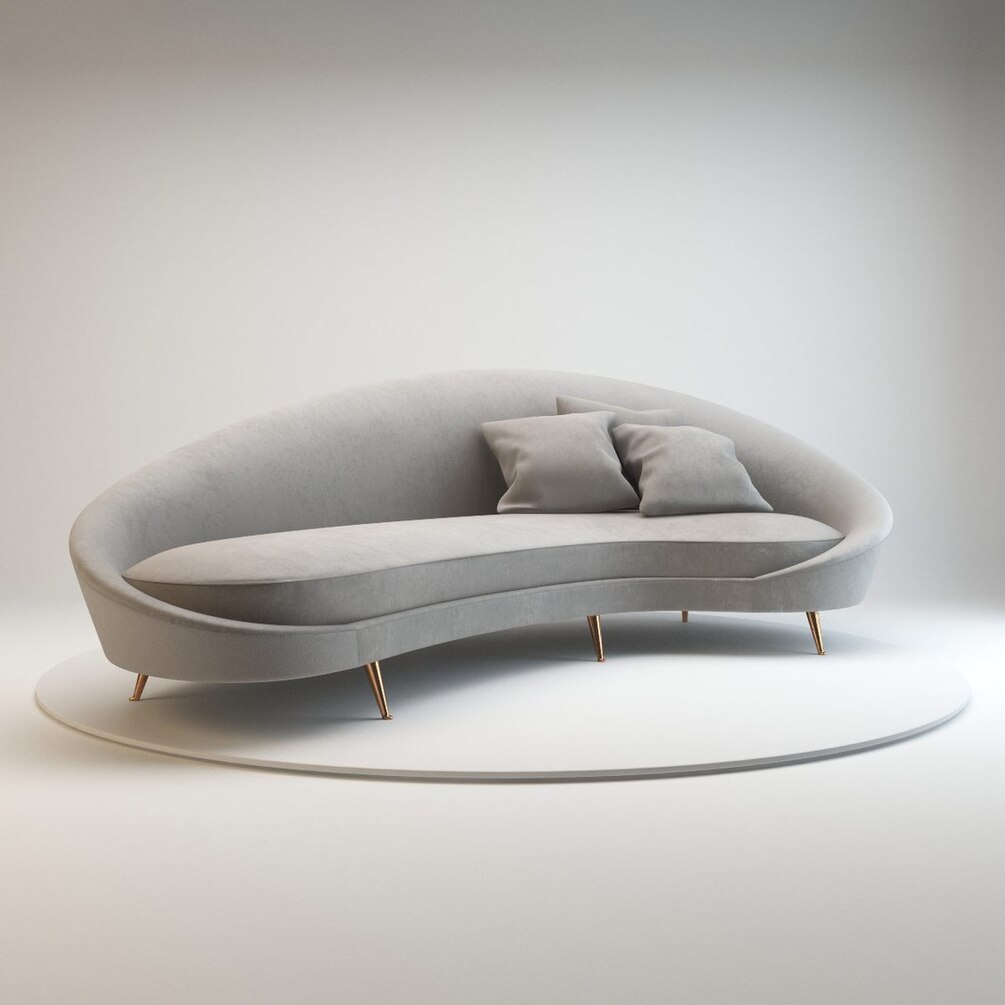 Ico Parisi Curved Sofa