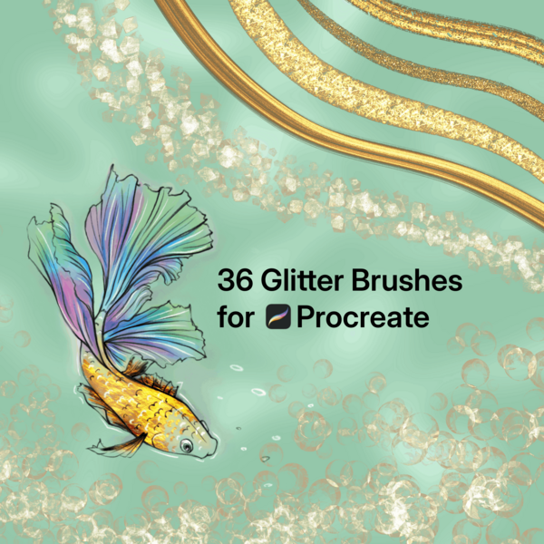 Glitter Procreate Brushes by Lana Artworks