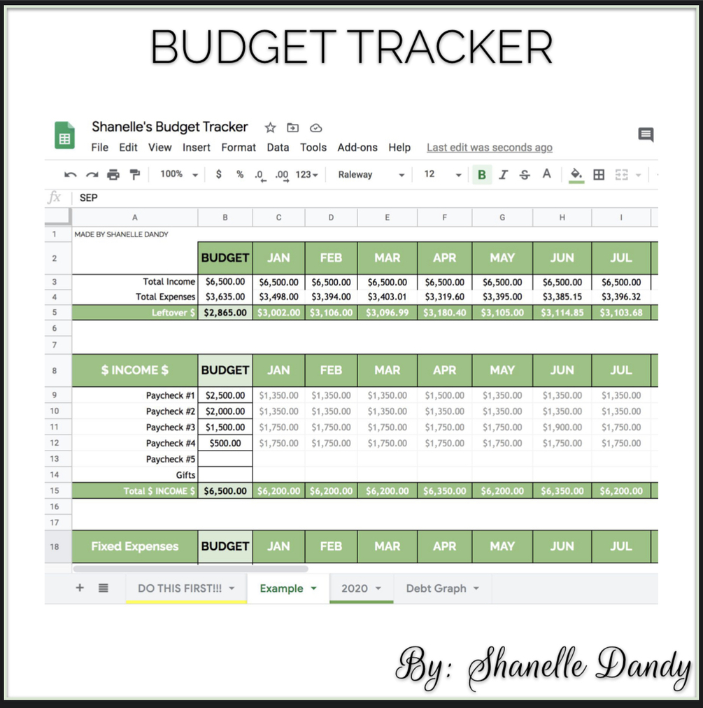 Free Budget Tracker