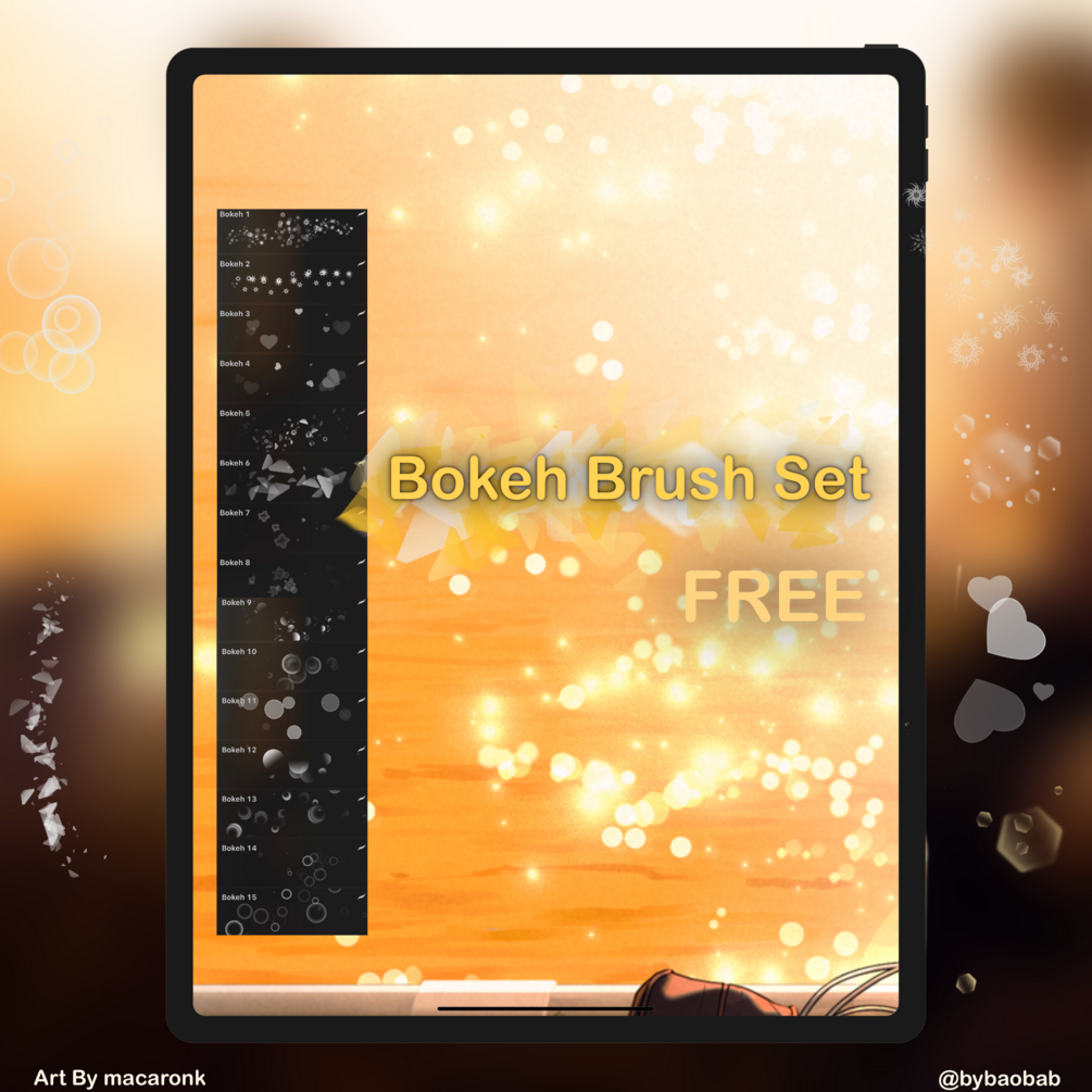 procreate bokeh brush free