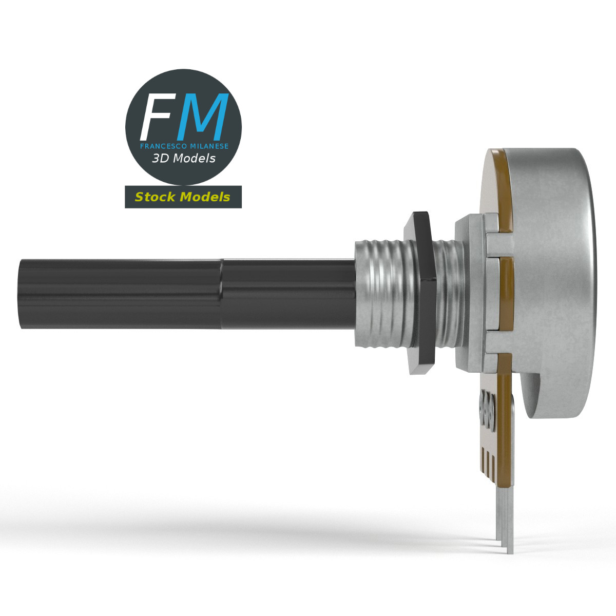 3D MODEL - Single turn potentiometer