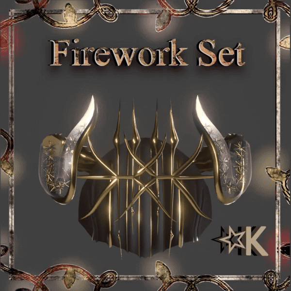 Firework Horn and Mask Set (Materials Included) Winter Christmas New Years 