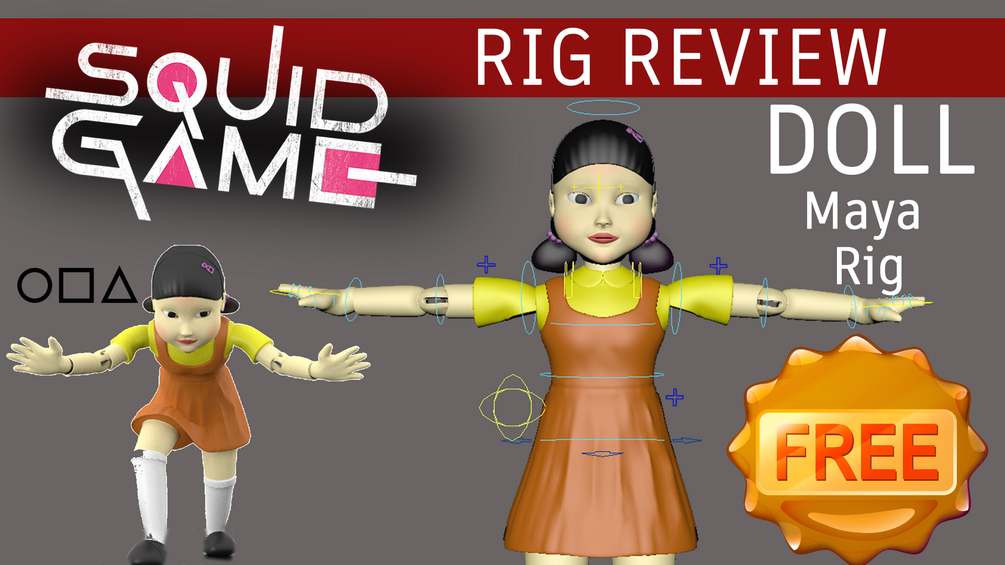squid Game Doll_rig by agautam