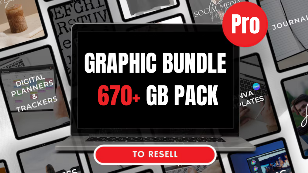670+ GB Graphic Bundle Specially designed for Graphic designers