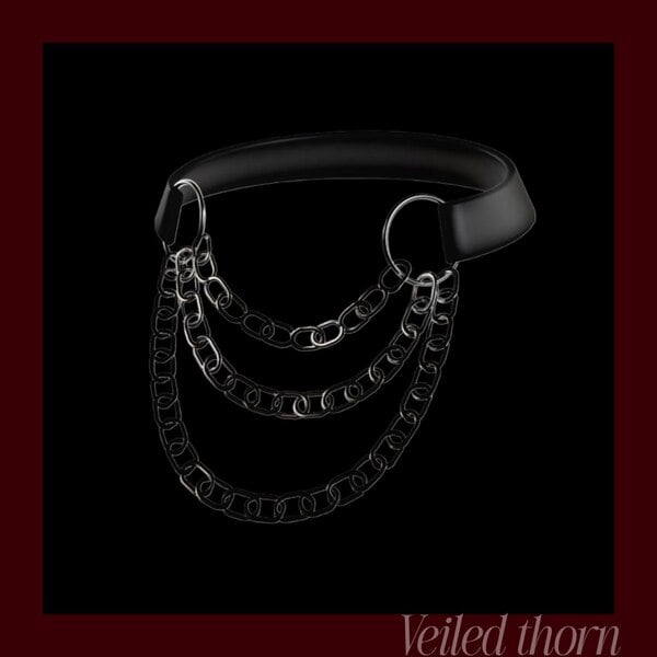 draped chain choker/collar
