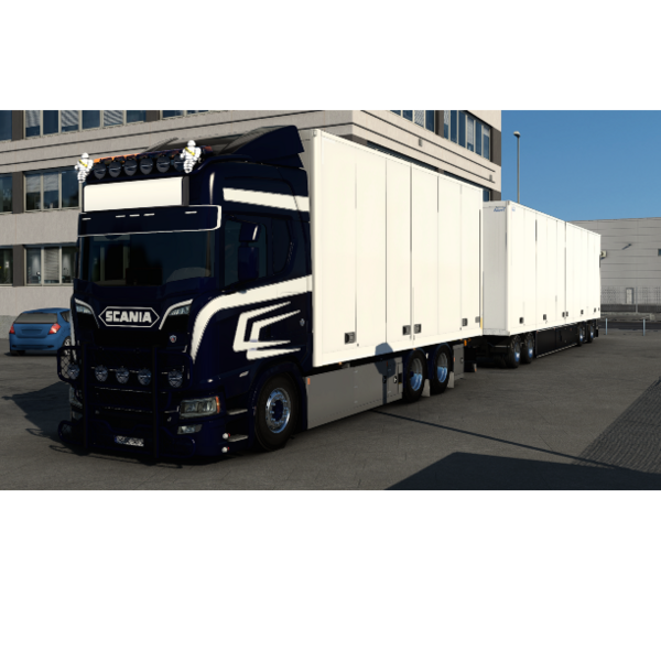 Scania Full Black Custom Truck by ETS2 Mods