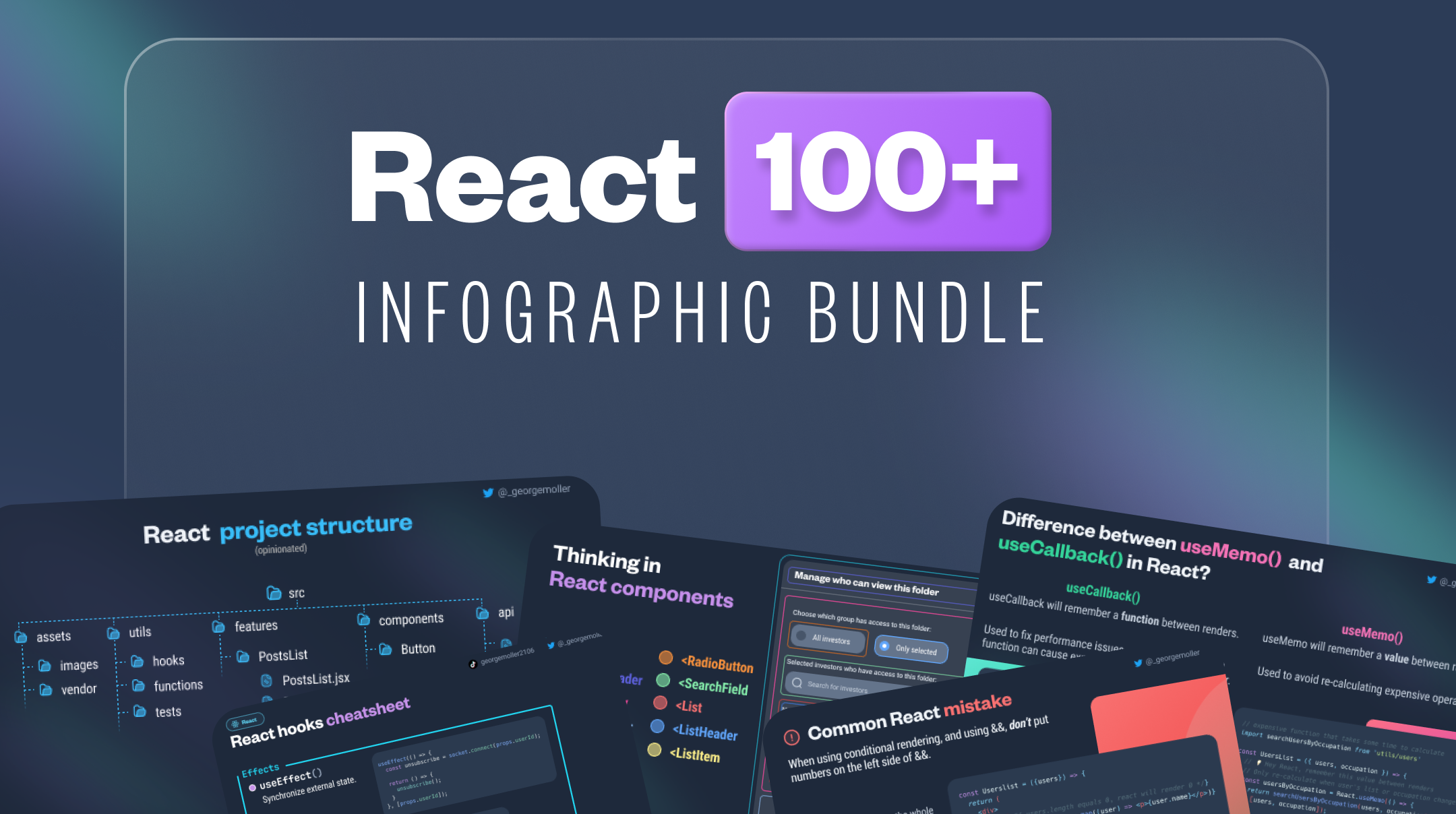georgemoller教程 | 100+ React Infographics