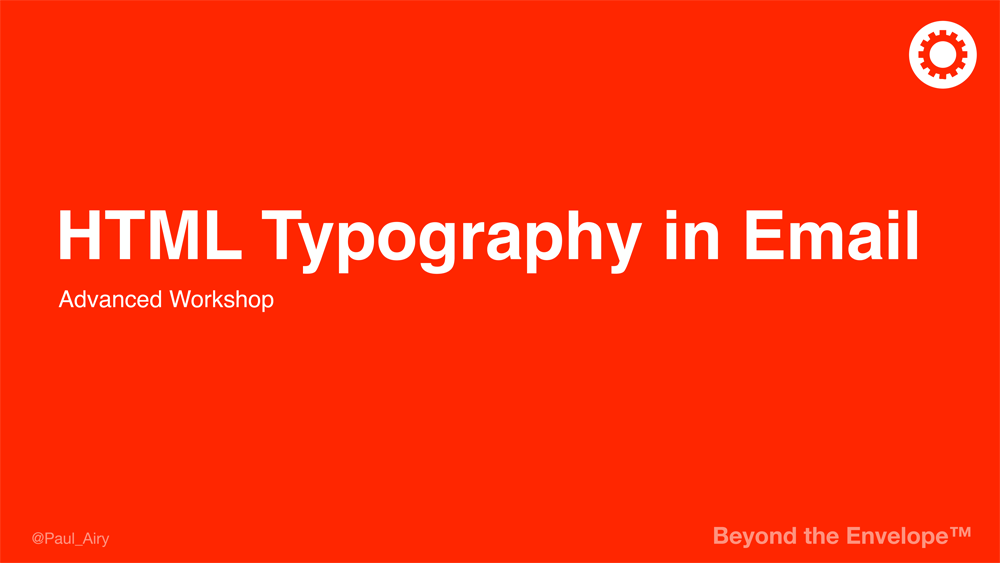 HTML Typography in Email (Advanced) 2020